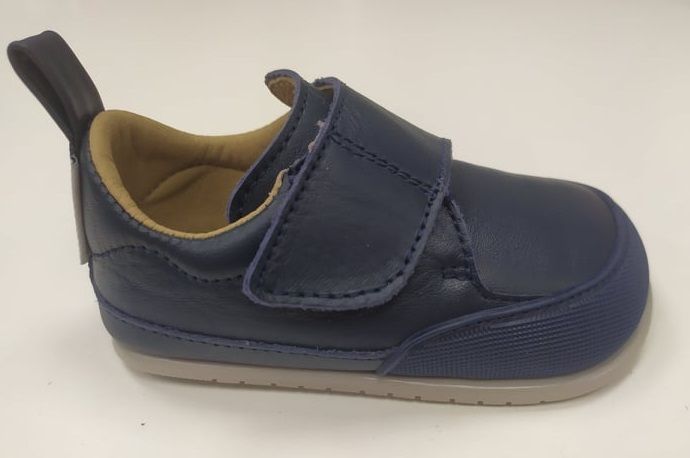 Barefoot Celoroční kožené boty zapato FEROZ Garbi Azul bosá