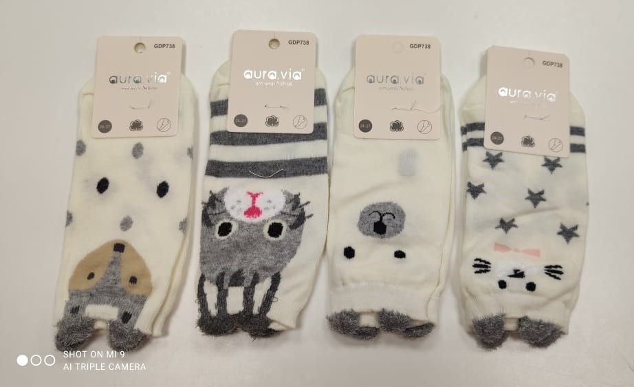 Barefoot Dětské kotníkové ponožky - králík Totoro bosá