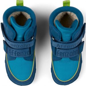Barefoot Dětské zimní barefoot boty Affenzahn Comfy Jump midboot - vegan - Shark bosá