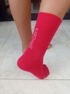 Barefoot Barefoot poNOŽKA červená Ponožka bosá