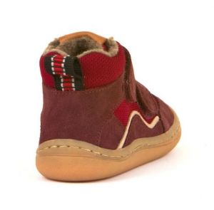 Froddo barefoot zimní kotníkové boty - bordeaux zezadu