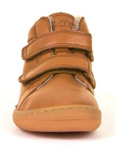 Froddo barefoot zimní kotníkové boty cognac zepředu
