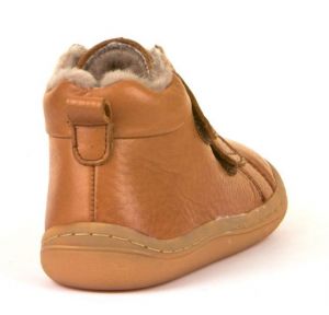 Froddo barefoot zimní kotníkové boty cognac zezadu