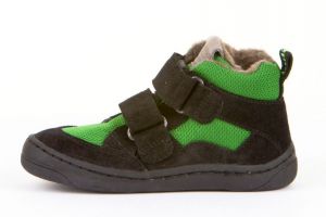 Barefoot Froddo barefoot zimní kotníkové boty green/black bosá