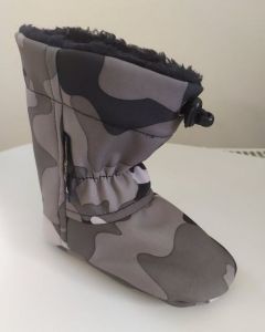 Softshellové capáčky - šedý maskáč | 12 cm, 14 cm