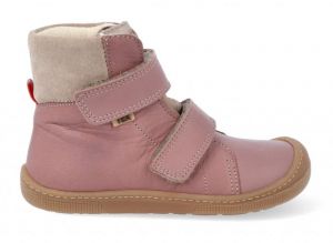 Barefoot zimní boty KOEL4kids - EMIL - old pink