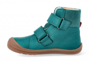 Barefoot zimní boty KOEL4kids - EMIL - turquoise bok
