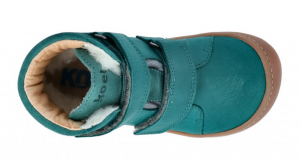 Barefoot zimní boty KOEL4kids - EMIL - turquoise shora