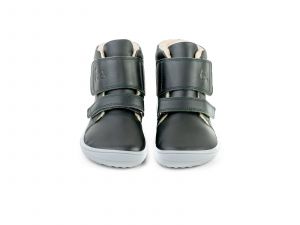 Dětské zimní barefoot boty Be Lenka Panda - Charcoal Black zepředu