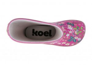 Barefoot Barefoot holinky Koel4Kids - Flowers Fuchsia bosá