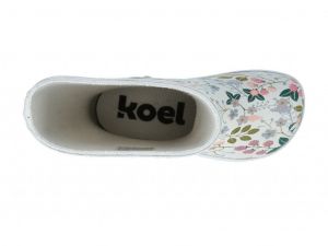 Barefoot Barefoot holinky Koel4Kids - Flowers Green bosá