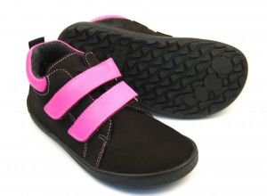 Barefoot Barefoot kožené celoroční boty EF Rosa Black Amarant bosá