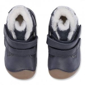 Bundgaard Petit Mid winter navy - zimní barefoot botičky shora