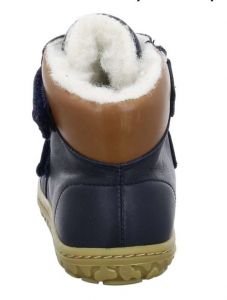 Barefoot Lurchi zimní barefoot boty - Nobby nappa navy bosá