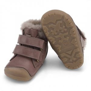 Zimní barefoot boty Bundgaard PETIT mid lamb - Brown podrážka