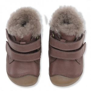 Zimní barefoot boty Bundgaard PETIT mid lamb - Brown shora