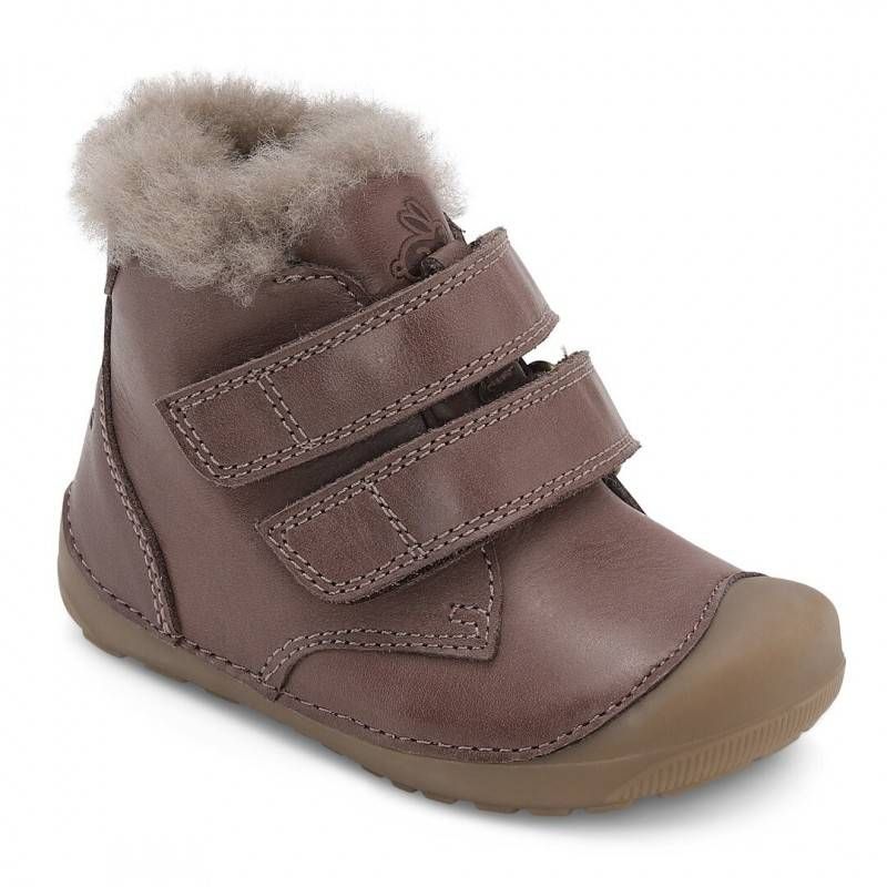 Zimní barefoot boty Bundgaard PETIT mid lamb - Brown