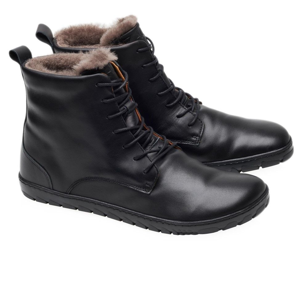 Barefoot Zimní boty ZAQQ QUINTIC Winter Black bosá