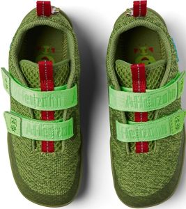 Barefoot Dětské barefoot boty Affenzahn Happy Knit Dragon - green/red bosá