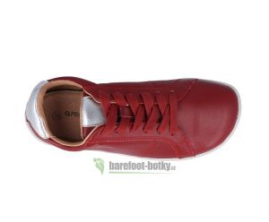 Barefoot Dámské celoroční boty Protetika Adela red bosá