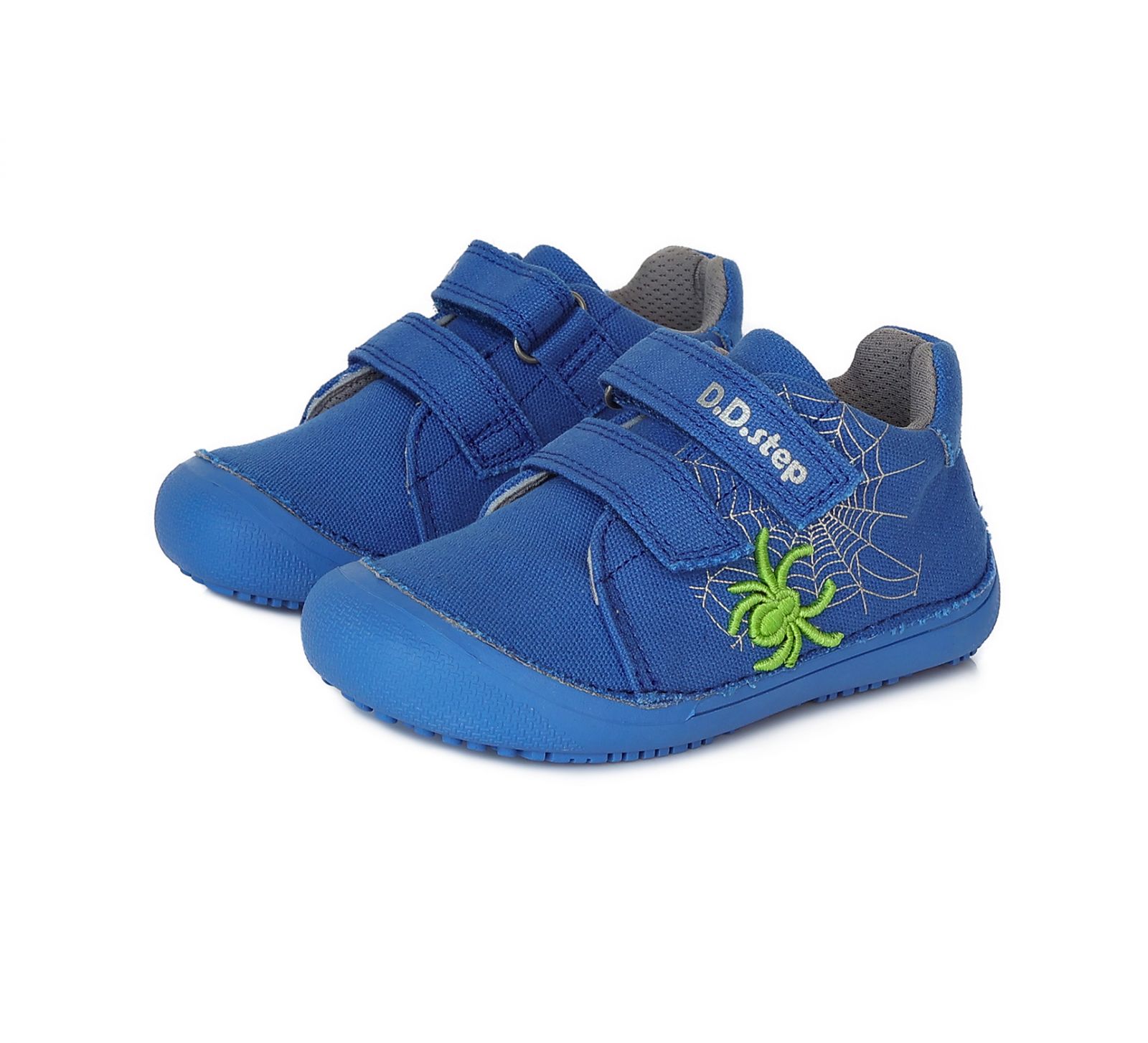 Barefoot DDstep 063 plátěnky modré - pavouk bosá