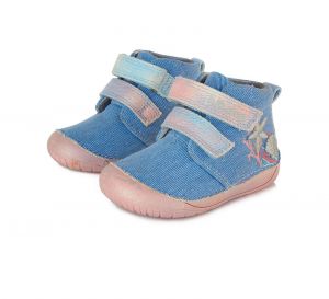 Barefoot DDstep 070 kotníkové boty - modré/duhové bosá