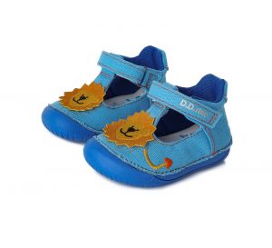 Barefoot DDstep 070 sandálky modré - lev bosá