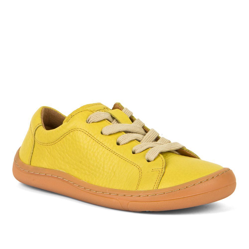 Barefoot Froddo barefoot celoroční boty tkaničky - yellow bosá