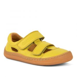 Barefoot Froddo barefoot sandálky 2 suché zipy - yellow bosá