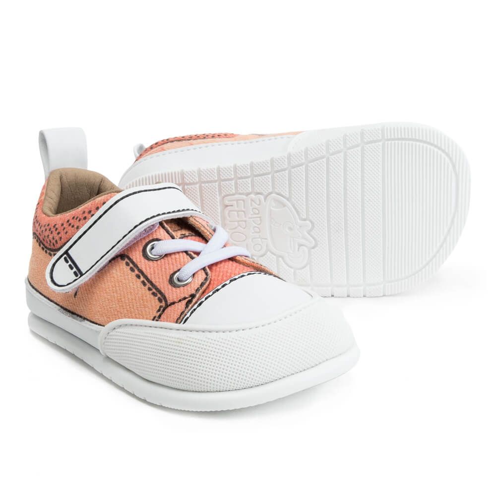 Barefoot Plátěné tenisky zapato Feroz Paterna Comic coral bosá