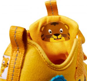 Dětské barefoot boty Affenzahn Sneaker Cotton Happy Tiger detail