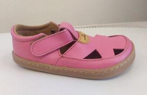 Barefoot sandále Pegres  BF50 - růžové   | 25, 26, 27, 28, 29, 30, 31, 32, 33, 34