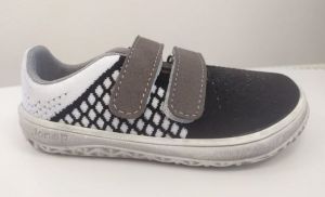 Jonap barefoot tenisky Knitt 3D - černobílé | 24, 25, 27, 28, 29, 30
