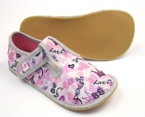 Ef barefoot papučky 395 Princess violet podrážka