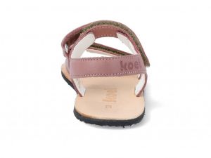 Barefoot Barefoot sandálky Koel4kids - Ashley old pink bosá