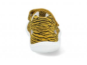 Barefoot sandálky Koel4kids - Dalila yellow zebra zezadu