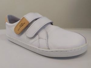Barefoot Barefoot kožené boty Pegres BF54 - bílé bosá