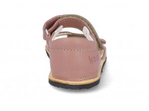 Barefoot sandálky Koel4kids - Amelia old pink zezadu