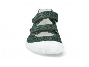 Barefoot sandálky Koel4kids - Dalila green potisk zepředu