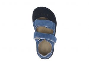 Jonap barefoot sandálky Fela riflové shora