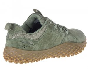 Barefoot kožené boty Merrell Wrapt lichen - dámské