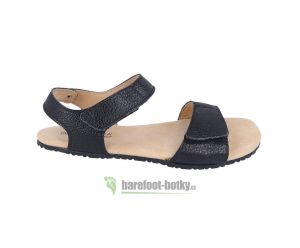 Protetika barefoot sandály Belita černé lesklé