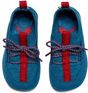 Barefoot Dětské barefoot boty Affenzahn Baby knit walker - Shark bosá