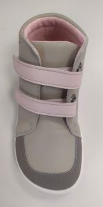Baby bare shoes Febo Fall Grey/Pink shora
