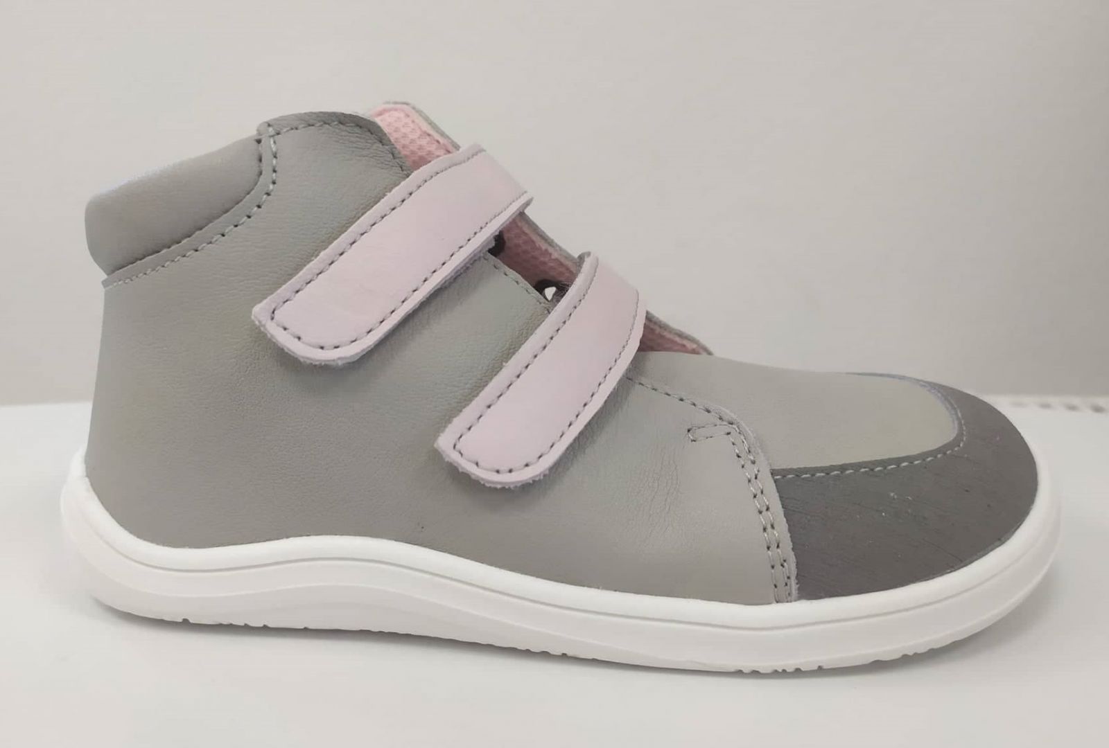 Baby bare shoes Febo Fall Grey/Pink