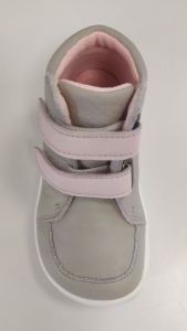 Baby bare shoes Febo Fall Grey/Pink shora světlý okop