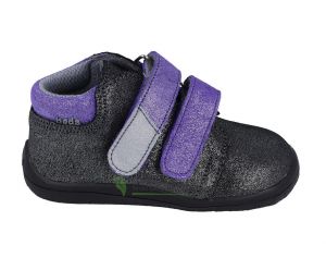 Beda Barefoot Dark violette 02 - celoroční boty s membránou | 22, 23, 24, 25, 26, 27, 28, 29, 30, 33