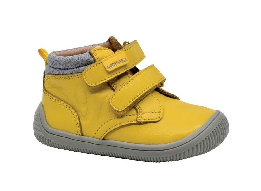 Barefoot Protetika celoroční kotníkové boty Tendo yellow bosá