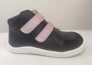 Baby bare shoes Febo Fall black/pink třpytivé | 23, 24, 25, 26, 29