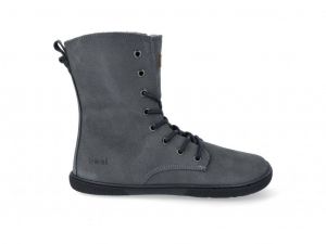 Barefoot Barefoot zimní boty Koel Faro dark grey KOEL4kids bosá